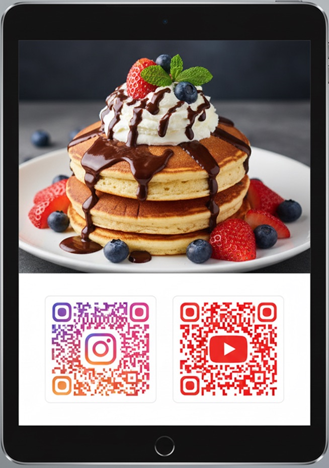 アプリで作成したデジタル看板